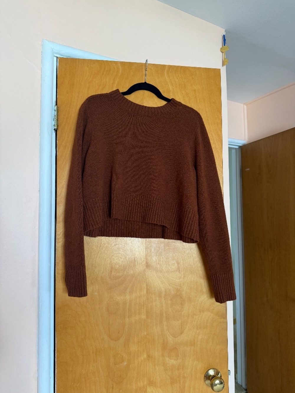 Brown Cropped Sweater, Universal Thread, Size XL